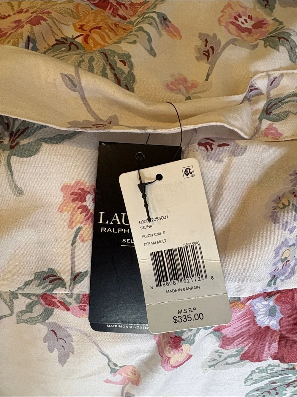 Polo by Ralph Lauren Floral Cotton Comforter Set in Pink, Cream and Yellow